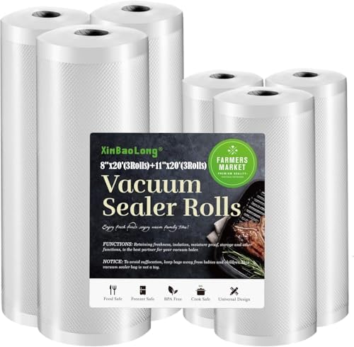 Vacuum Sealer Bags For Food 6 Pack, Kitchen Essentials