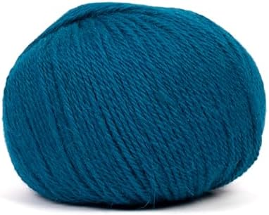 100% Baby Alpaca Yarn for Knitting & Crocheting - Set of 3 Skeins of Premium Yarn DK - Lightweight, Hypoallergenic & Thermal Peru Made - Ideal for Delicate Projects (BL701 - Lyons Blue)