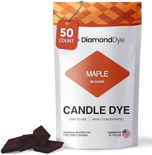 Maple Candle Dye Chips, Soy & Paraffin Candle Making, 50 Pack