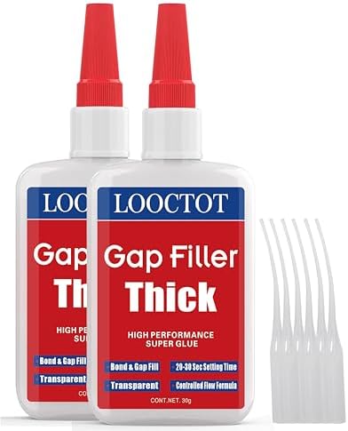 60g Gap Filler Thick Super Glue for Woodworking,Woodturning,Hobby Models