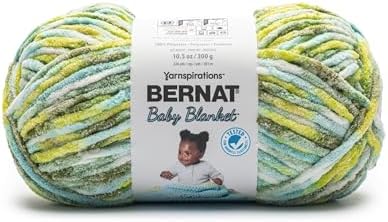 Bernat Baby Blanket Yarn for Crocheting Soft, Sea & Sand