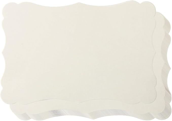 50 Pack Blank Kraft Greeting Cards, Cream, 5x7IN