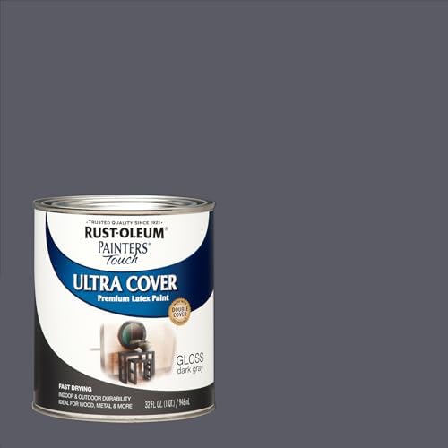 Rust-Oleum Painter's Touch Latex Brush-On Paint, Gloss Dark Gray