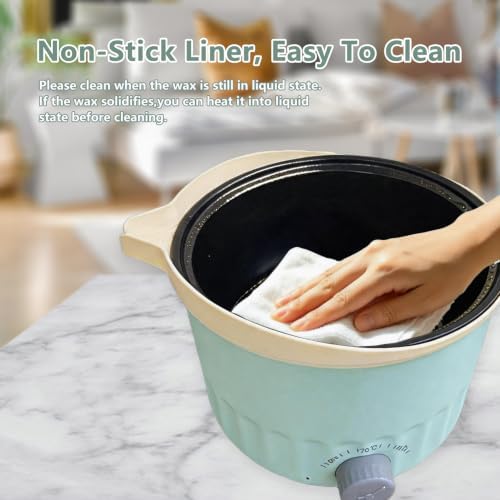 GUILOPOER Wax Melter with Pour Spout, Candle Making Kit for Adult Beginners, 1.5L Large Capacity, for Making Candles and Soaps, Kit Includes Wax Melting Pot(White)