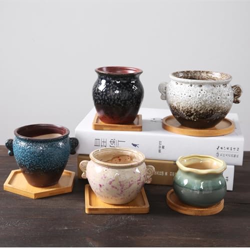4PCS Mosaic Bamboo Coasters for Crafts, Blank Base Trays, Drinking Cup Coaster, Plant Coaster, Art Plate,DIY Mosaic Supplies (Cat)