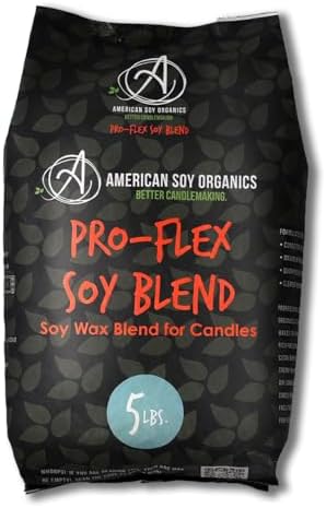 American Soy Organics Pro-Flex Soy Blend Wax Beads for Candle Making, 5 lbs