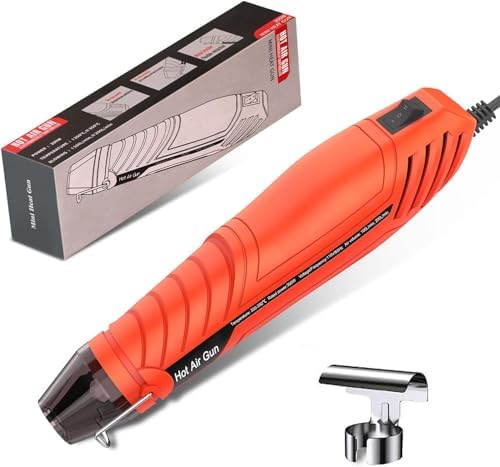 LDK Heat Gun for Crafting, Mini Dual Temp Hot Air Gun Tool | with Reflector Nozzle for Epoxy Resin, Shrink Wrapping, Vinyl Wrap, Embossing, Electronics, Candle Making, Phone Repair & DIY