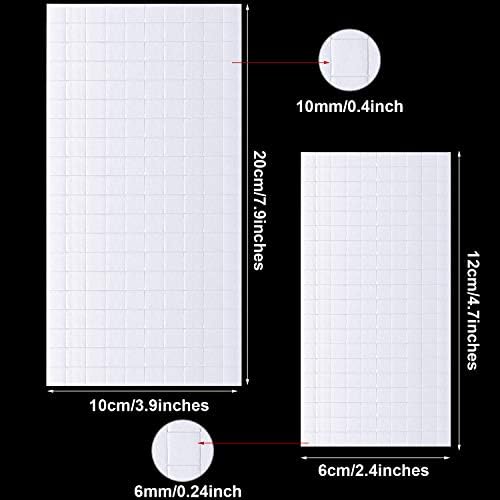 Zonon 500 Pcs Foam Strips with Adhesive, Dual Sided Foam Tapes, 2 Size