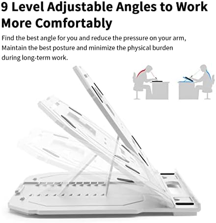 Drawing Tablet Stand for 12-17 inch Drawing Display with 9 Angles