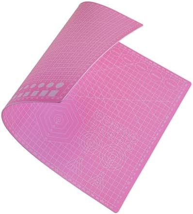 Cutting Mat A3 Pink, Self Healing Cutting Mat 12x18 Inch, 5-Ply Rotary Cutting Board Double-sided for Cutting Quilting Modeling Projects