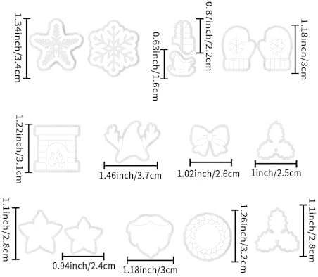 Xaekicr Winter Theme Polymer Clay Cutters Set – Clay Molds and Cutters for Polymer Clay, Decorative Earring Tools