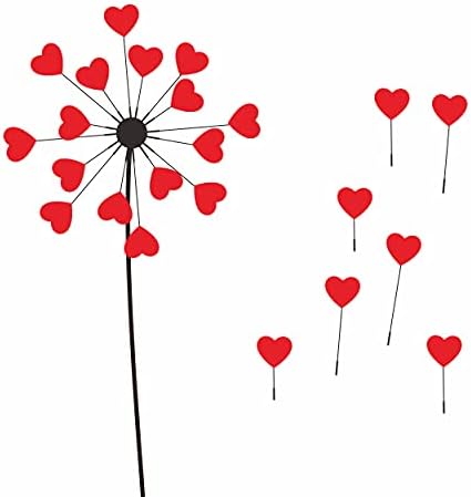 1200 PCS Red Heart Shaped Sticker Labels with Perforation Line in Roll, Use for Valentine's Day, Award Charts, Offices, Teachers & Classrooms, Bookmarks (3/4" in Diameter)