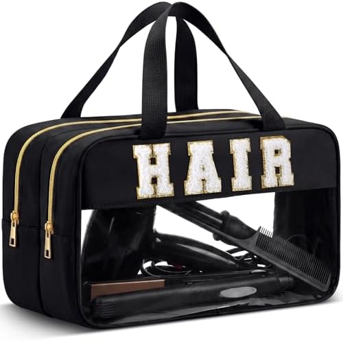 Pinkunn Hair Tool Travel Bag Tools Large Travel Case, Black