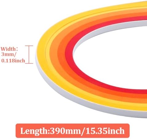 Auvotuis 3mm Width Quilling Paper Strips 40 Colors 900 Strips, Length 39cm