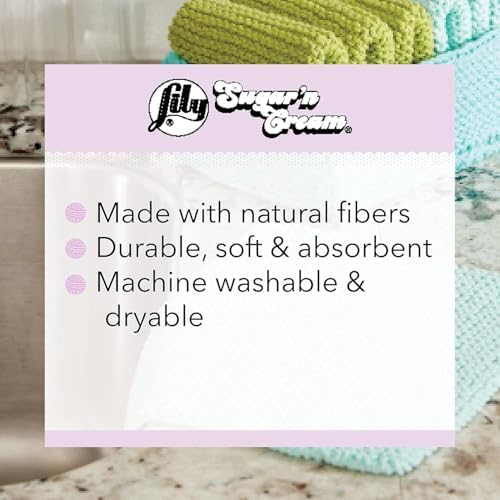 Lily Sugar'n Cream Cone Cotton Yarn for Dishcloths, Potpourri