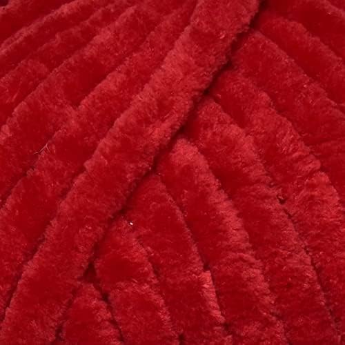 Loops & Threads Sweet Snuggles Yarn - Yarn for Knitting, Crochet, Weaving, and Arts & Crafts - Red, Polyester, 8.8 oz