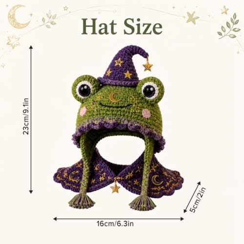 Fantasy Animal Hood Hat DIY Crochet Kit, Complete Crochet Starter Set