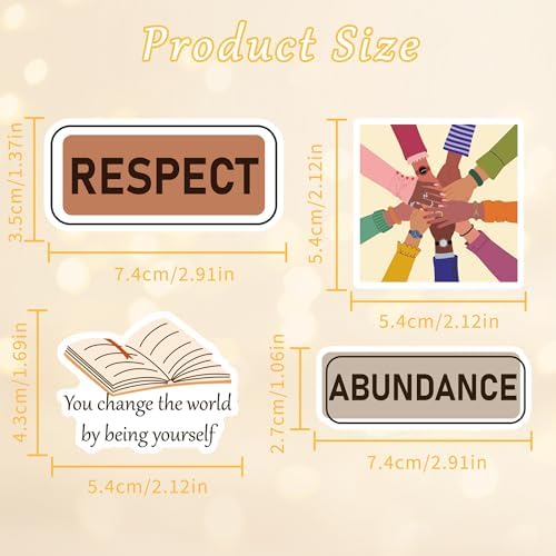 50 Pcs Black Girl Empowerment Vinyl Stickers