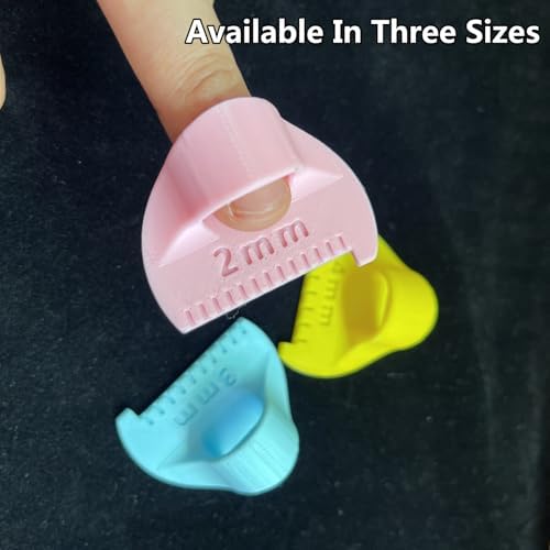 Finger Sewing Ruler, Easy Stitching Tool & Quilting Templates,Hand Stitch Spacing Tool for Even,Consistent Stitches DIY Sewing Guide for Patchwork, Mending, and Embroidery（3 Sizes ）