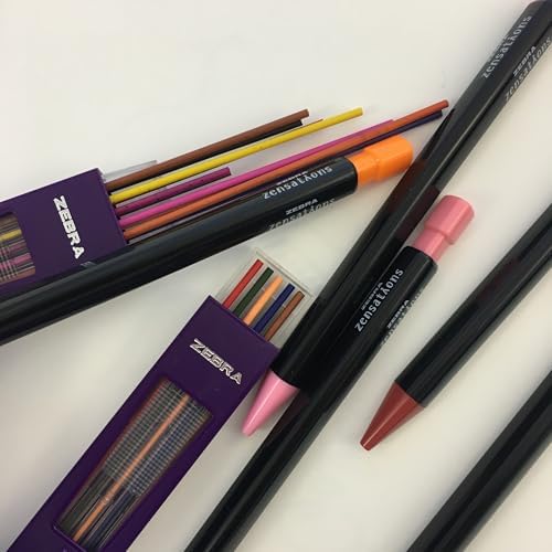 Zebra Pen Zensations Colored Mechanical Pencil Refill, #2 Lead 2.0mm, 3-Pk