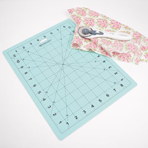 Westcott 9 X 12in Self-Healing Craft Cutting Mat with Grid for Sewing, Quilting, Card Making (00503)