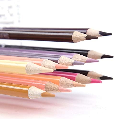 12Skin Tone Colored Pencils Oil Based,Pre-sharpened Wooden Color Pencil Set