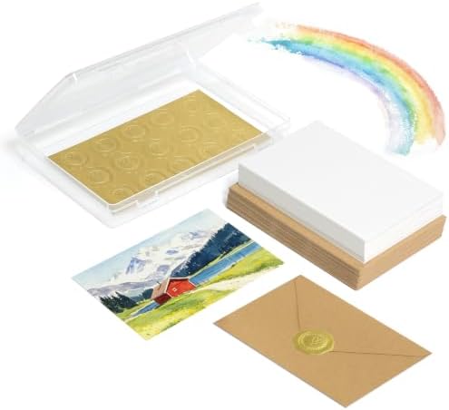 Vienrose Watercolor Cards with Envelopes 30 Pack 4x6 Blank Cards