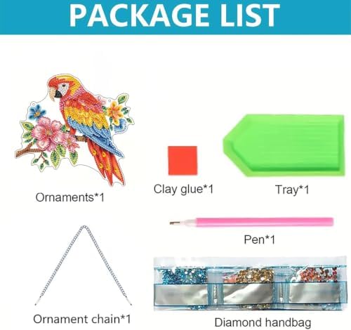 ARPADAMO Bird Diamond Art Kits for Adults, Acrylic Hanging Suncatcher