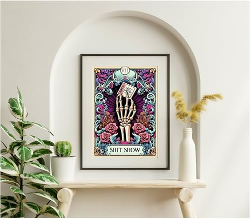 CSZPPQAF Flower Diamond Art Kits for Adults, Skull Diamond Painting Kits