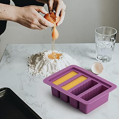 KeFanta 2 Packs Silicone Butter Mold with Lid