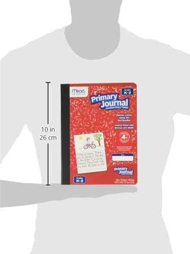 Mead Primary Journal Creative Story Tablet Composition Notebook, 7.5" x 9.75", Grades K-2, 100 Sheets, Assorted Colors (610051-ECM) (Pack of 12)
