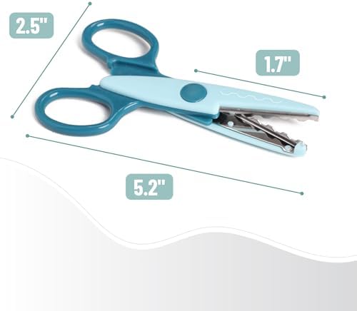 Mr. Pen- Craft Scissors Decorative Edge, 6 Pack, Sunny Meadows | Zig Zag Scissors for Crafting, Scrapbooking, Fancy, Pattern, Design