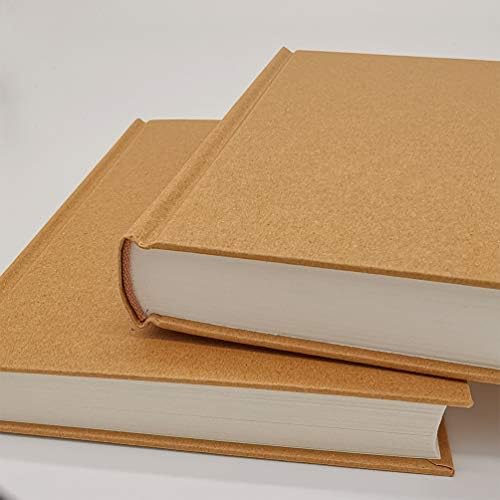 8.5x11 Sketch Book, Pack of 2, 240 Sheets (100gsm), Hardcover Bound Sketch Notebook, 120 Sheets Each, Acid-Free Blank Drawing Paper, Ideal for Kids and Adults, Kraft Cover