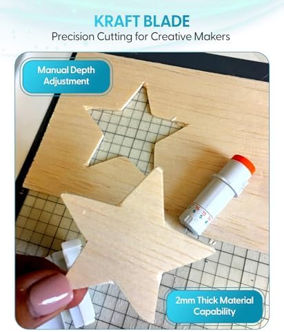 Silhouette 2mm Kraft Blade for Precise Cutting, Type B - 2 Pack