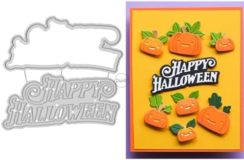 Shadow English Words Happy Halloween Metal Cutting Dies for Card Making