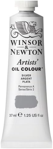 Winsor & Newton Artists' Oil Paint, 37ml Tube, Silver