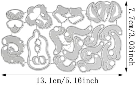 Patchwork Dogs Metal Cutting Dies for Card Making