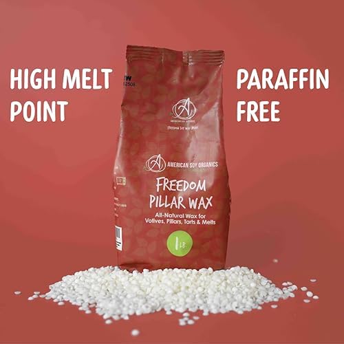 American Soy Organics Freedom Soy Pillar Wax Beads, 1 lb