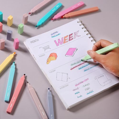 Mr. Pen- Aesthetic Highlighters No Bleed, 10 Pack, Assorted Colors | Chisel Tip, Cute Highlighters Assorted Colors for Journaling, Highlighting, Underlining, Fast Dry, Back to School Supplies