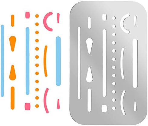 Hotop 3 Pcs Eraser Shields for Artists, Metal Drafting Template