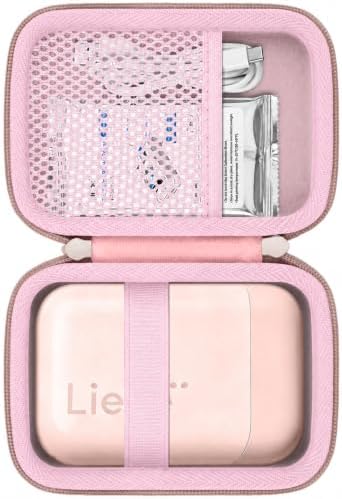 khanka Hard Case for Liene 2x3” Photo Printer- Mini Instant Photo,Pink