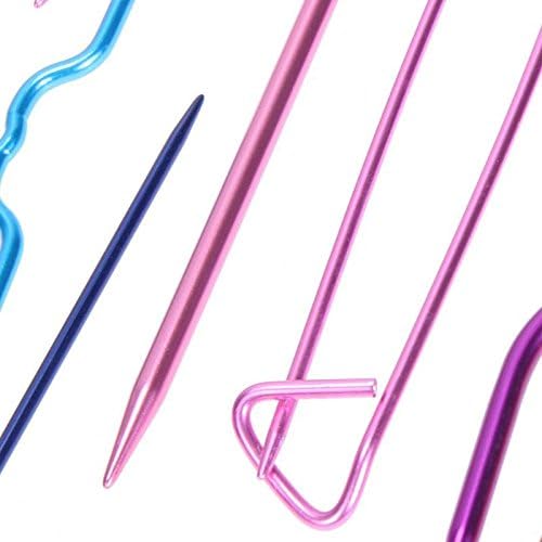Zuoyou 9PCS Aluminum Knit Holders Cable Stitch Knitting Needles Set Markers Locking Stitch Seam DIY Crafts Sewing Knitting Tools