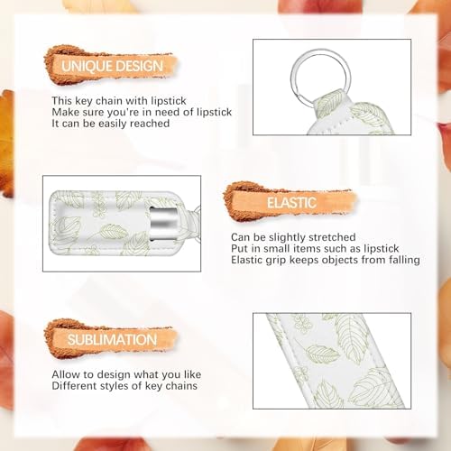 Sublimation chapstick holder blanks keychain,Bulk Neoprene Sleeve Key Ring Holder for sublimation keychain