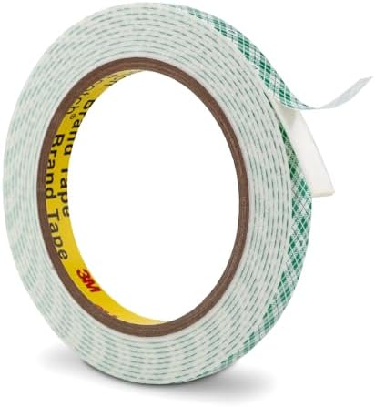 3M Double Sided Foam Tape 0.39" x 10Ft Peel and Stick Mounting Tape, White