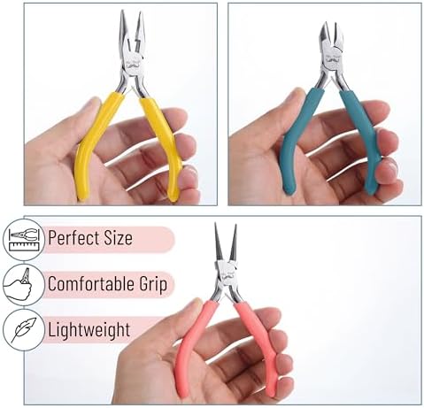 Mr. Pen- Pliers for Jewelry Making, 3 Pack, Chain Nose