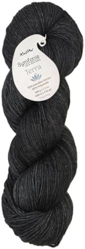 KnitPro Symfonie Fingering Weight Merino Wool Yarn 100g, Black Pepper