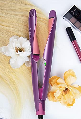ANGENIL Pro Twist Flat Iron Curling Iron in One, Dual Voltage
