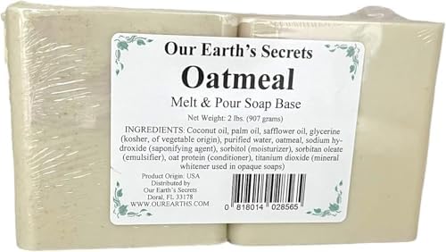 Our Earth's Secrets - Oatmeal 2 Lbs Melt and Pour Soap Base