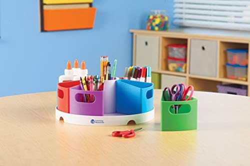 Learning Resources Create-a-Space Storage Center | Toy Desk Organizer, Classroom Workspace Must Haves, Homeschool Organization, Arts & Crafts, Caddy, Office & Teacher Supplies