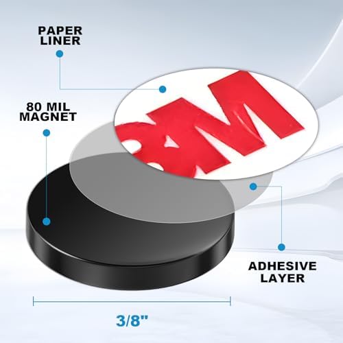 Ultra Tiny 3/8" Magnetic Dots with Adheisve Backing,Box-Packed,Must Haves for Small Parts of Arts and Mini Crafts,Magnetic Circles,Sticky Dot Magnets for Craftman,864 Pieces